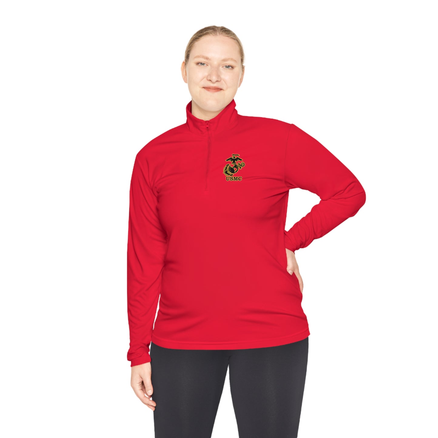 USMC Unisex Quarter-Zip Pullover