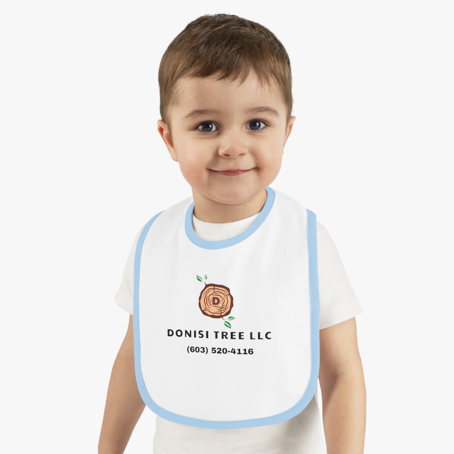 Donisi Tree LLC Baby Contrast Trim Jersey Bib