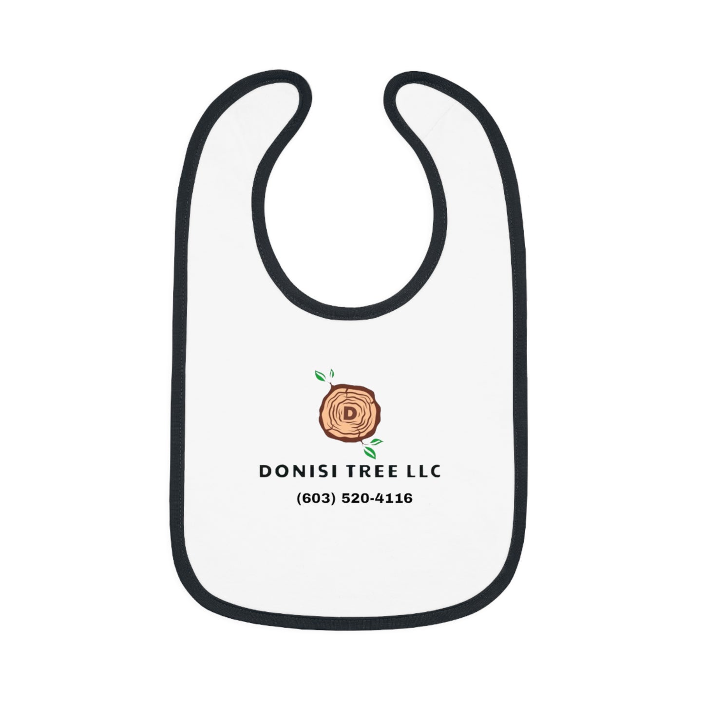 Donisi Tree LLC Baby Contrast Trim Jersey Bib