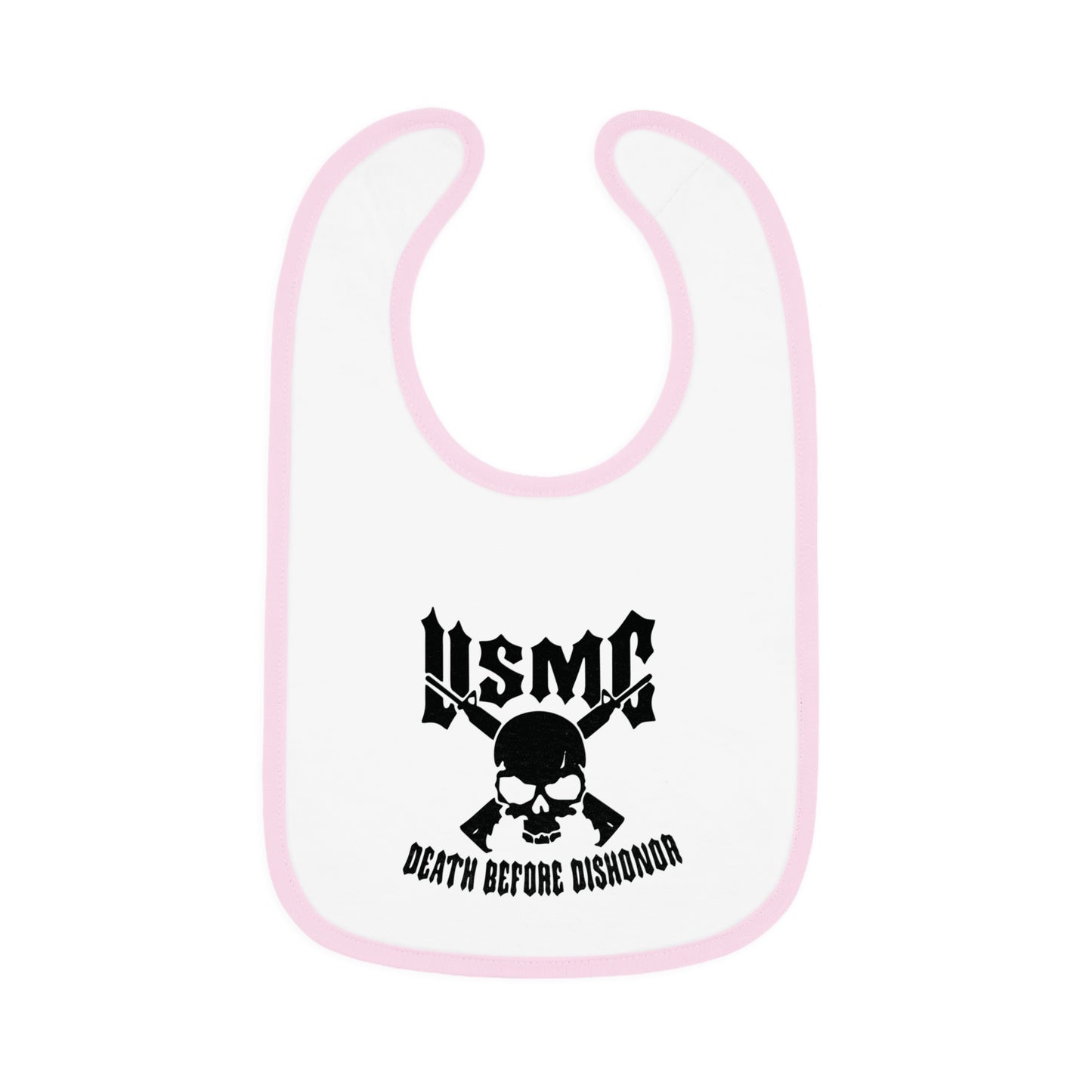 USMC Baby Contrast Trim Jersey Bib