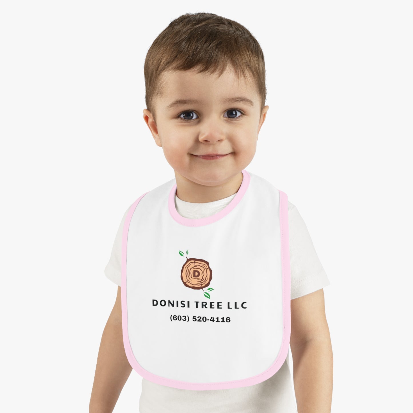 Donisi Tree LLC Baby Contrast Trim Jersey Bib