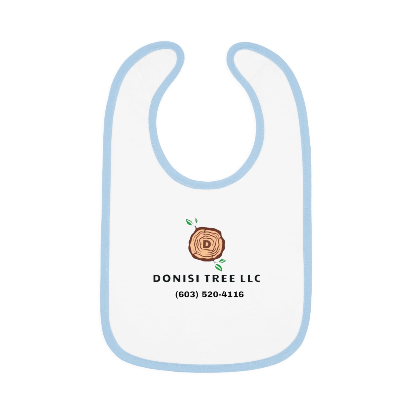 Donisi Tree LLC Baby Contrast Trim Jersey Bib