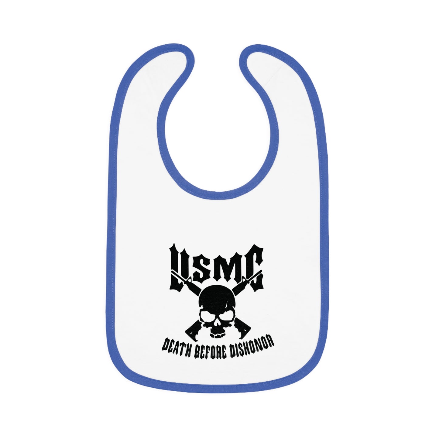 USMC Baby Contrast Trim Jersey Bib