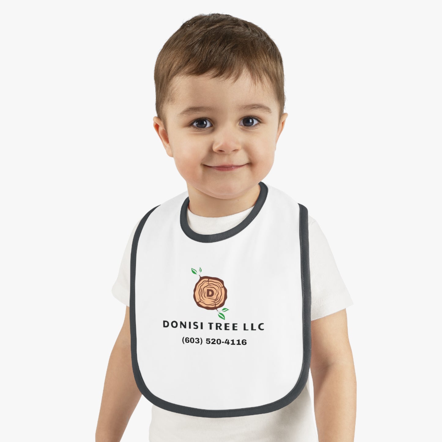 Donisi Tree LLC Baby Contrast Trim Jersey Bib