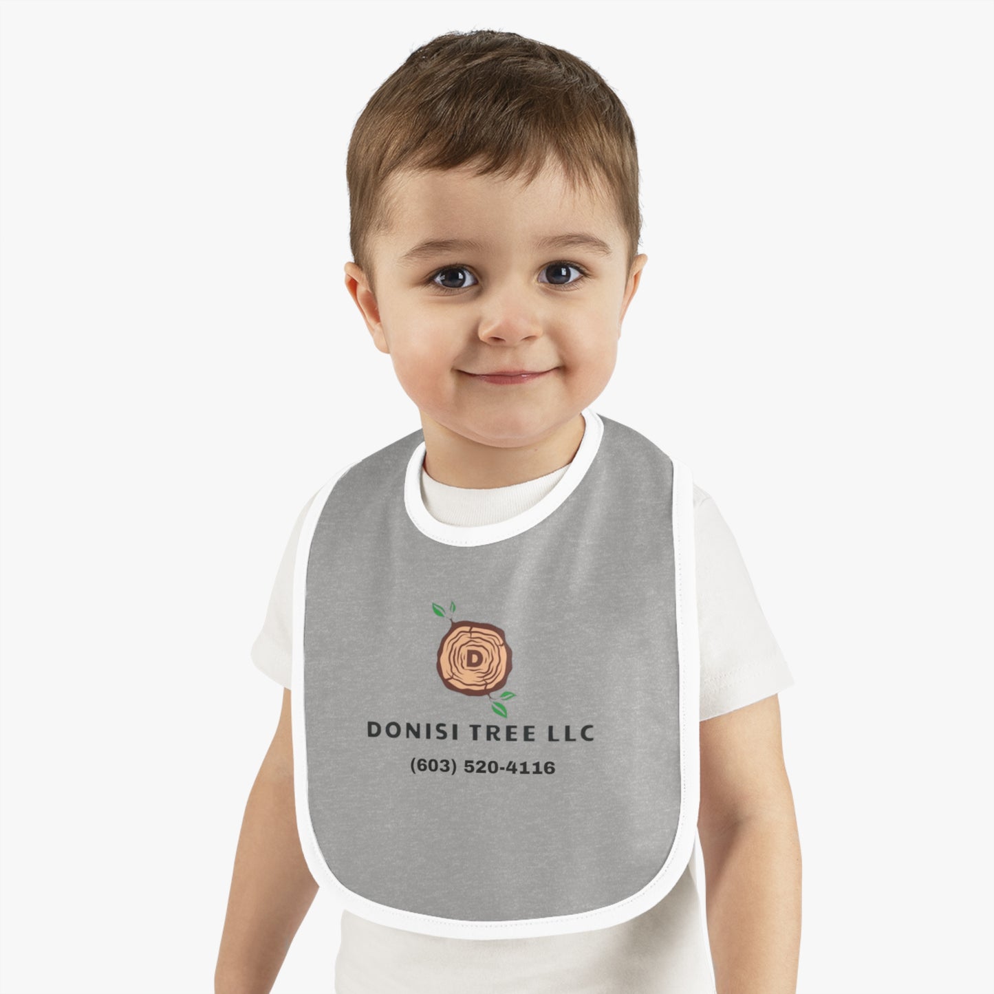 Donisi Tree LLC Baby Contrast Trim Jersey Bib