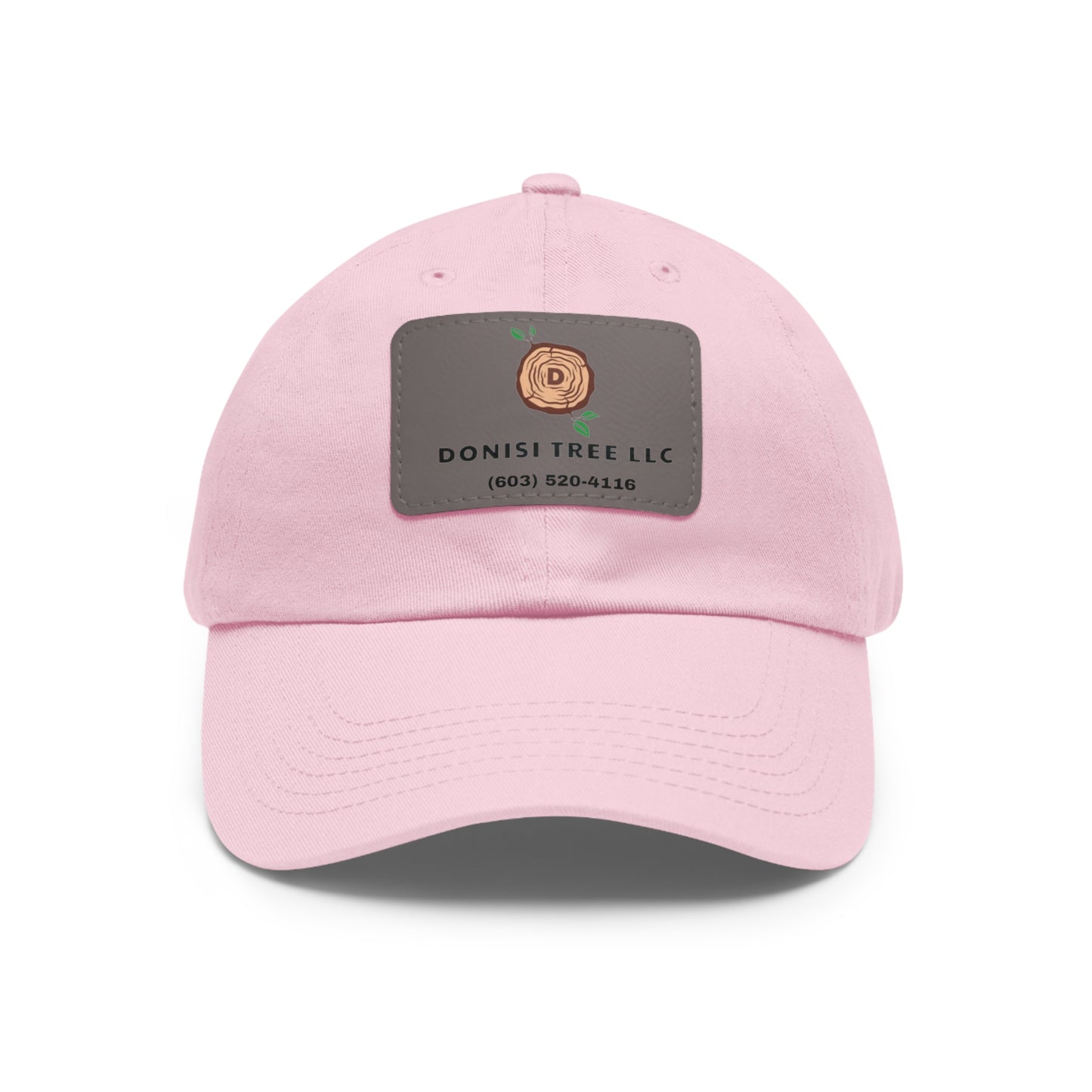 Donisi LLC Dad Hat with Leather Patch (Rectangle)