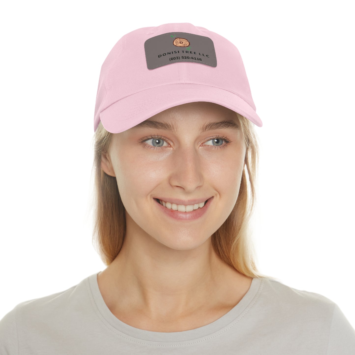 Donisi LLC Dad Hat with Leather Patch (Rectangle)