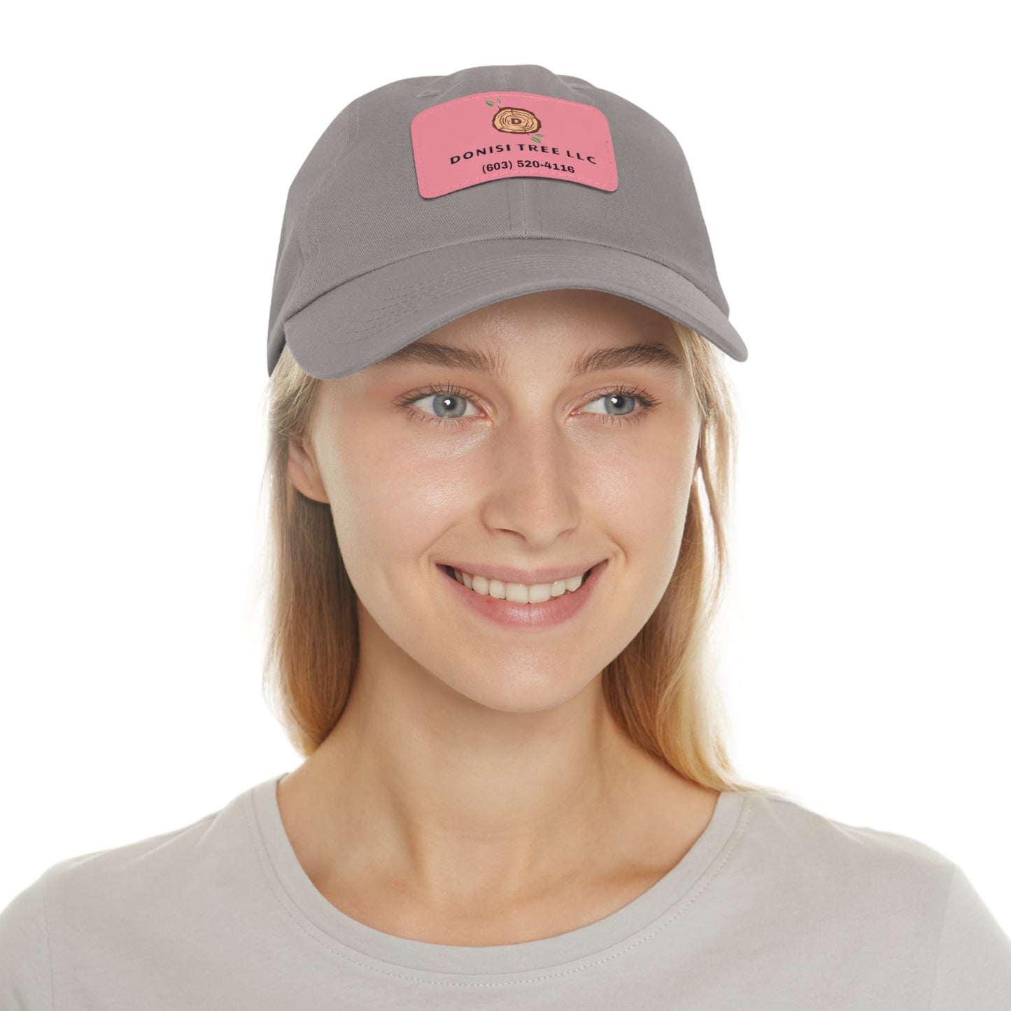 Donisi LLC Dad Hat with Leather Patch (Rectangle)