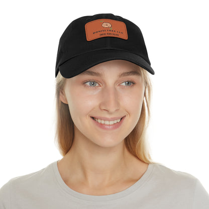 Donisi LLC Dad Hat with Leather Patch (Rectangle)