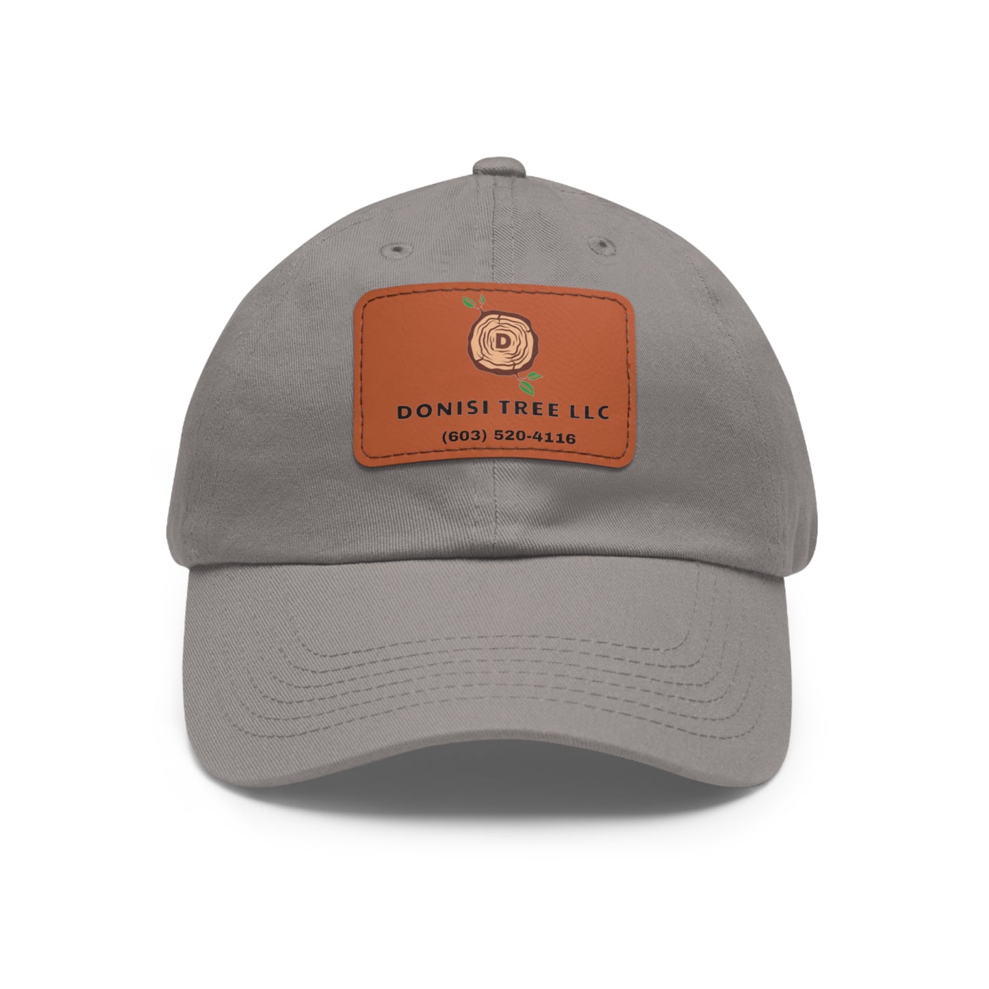 Donisi LLC Dad Hat with Leather Patch (Rectangle)