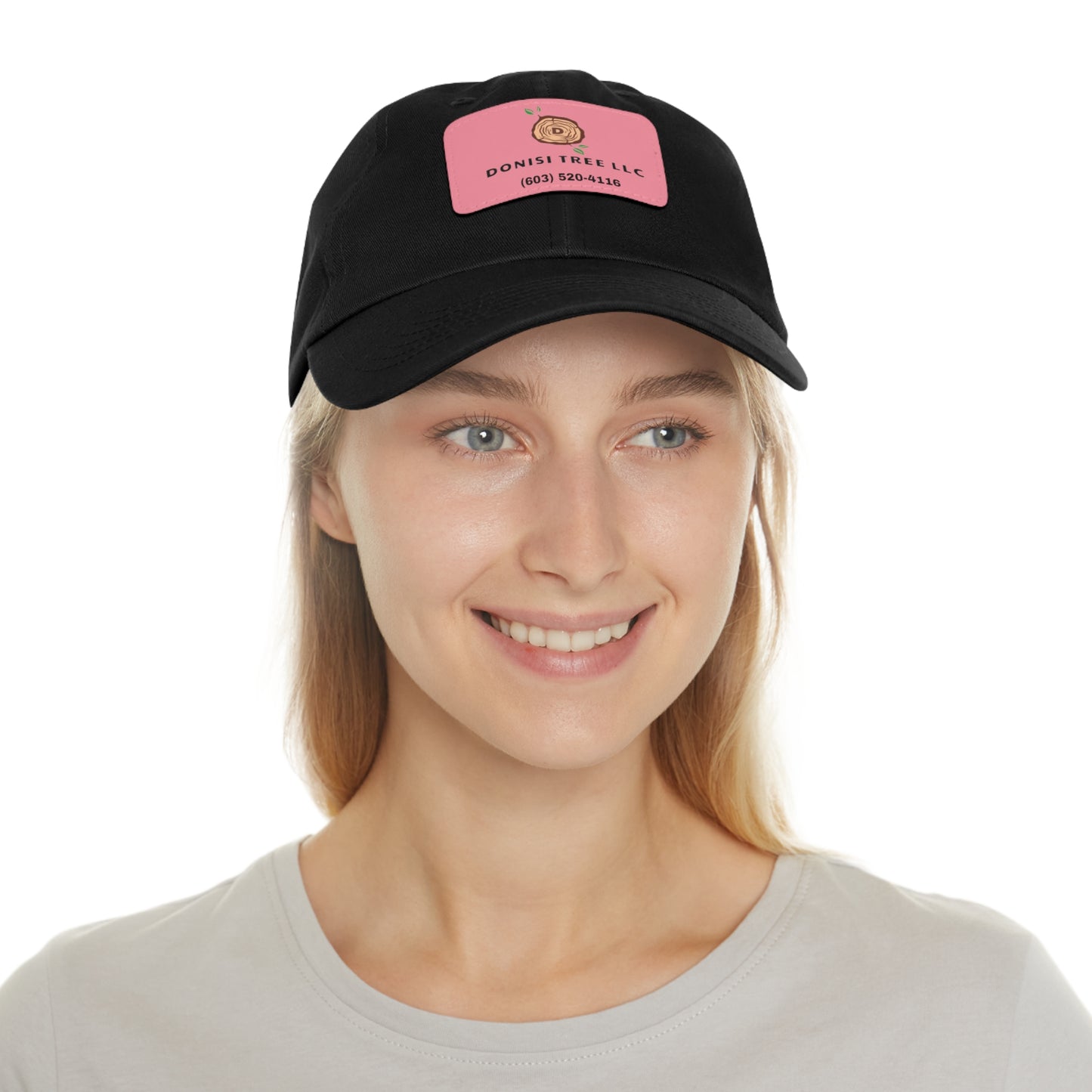 Donisi LLC Dad Hat with Leather Patch (Rectangle)