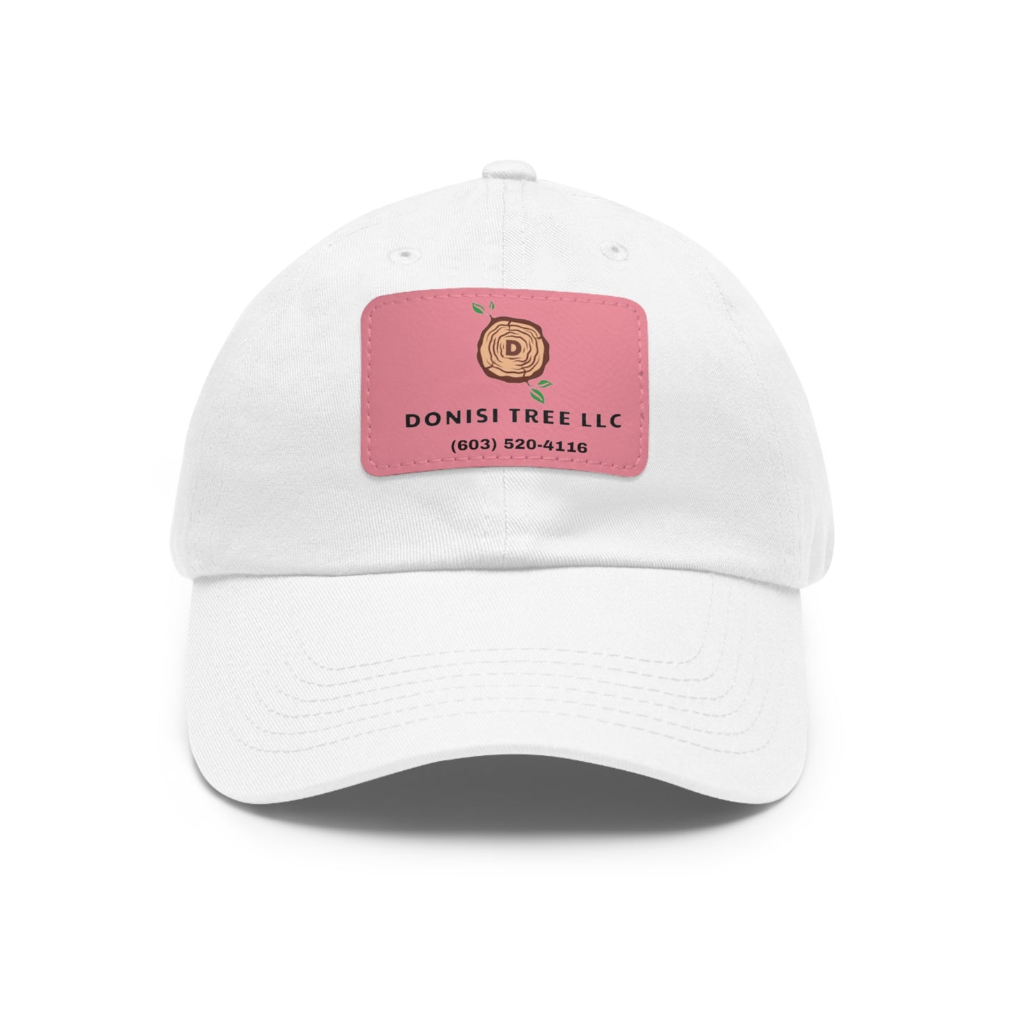 Donisi LLC Dad Hat with Leather Patch (Rectangle)