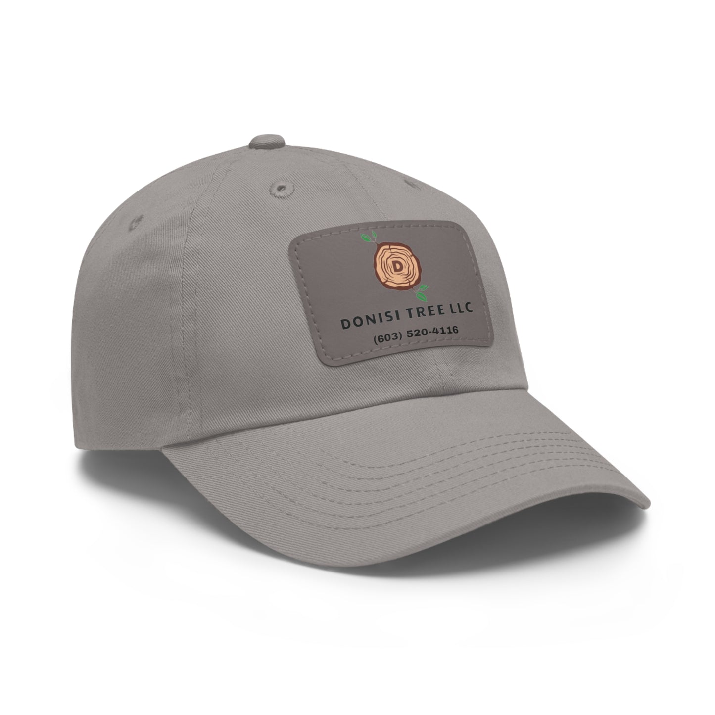 Donisi LLC Dad Hat with Leather Patch (Rectangle)