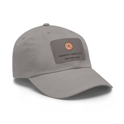 Donisi LLC Dad Hat with Leather Patch (Rectangle)