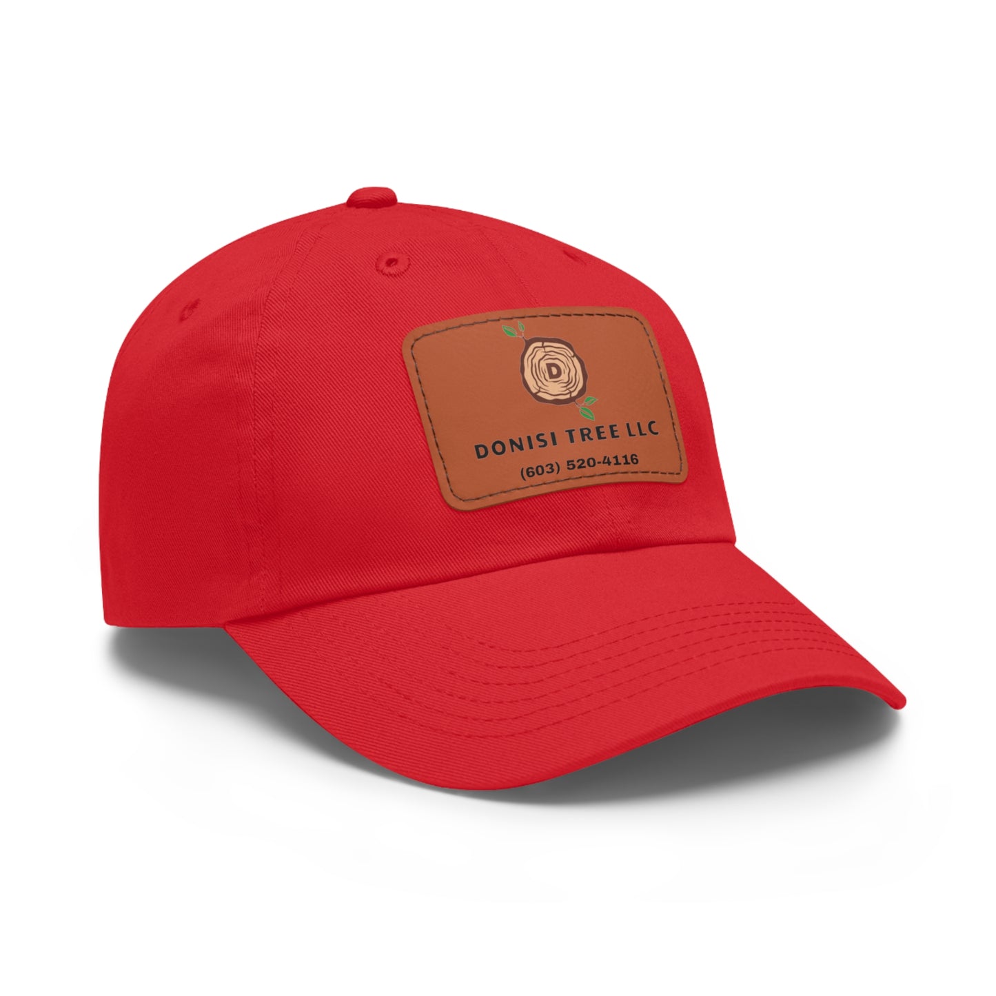 Donisi LLC Dad Hat with Leather Patch (Rectangle)