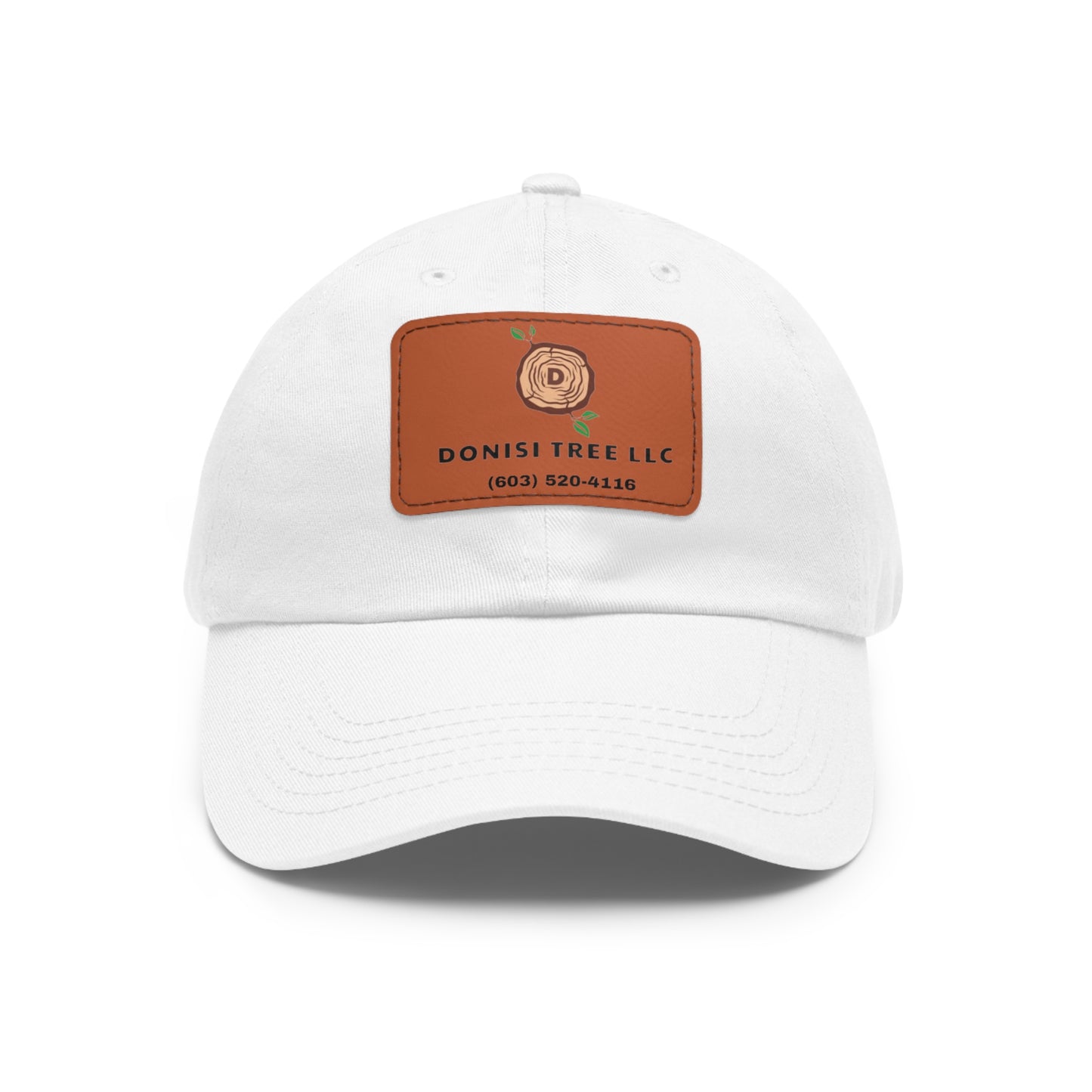 Donisi LLC Dad Hat with Leather Patch (Rectangle)