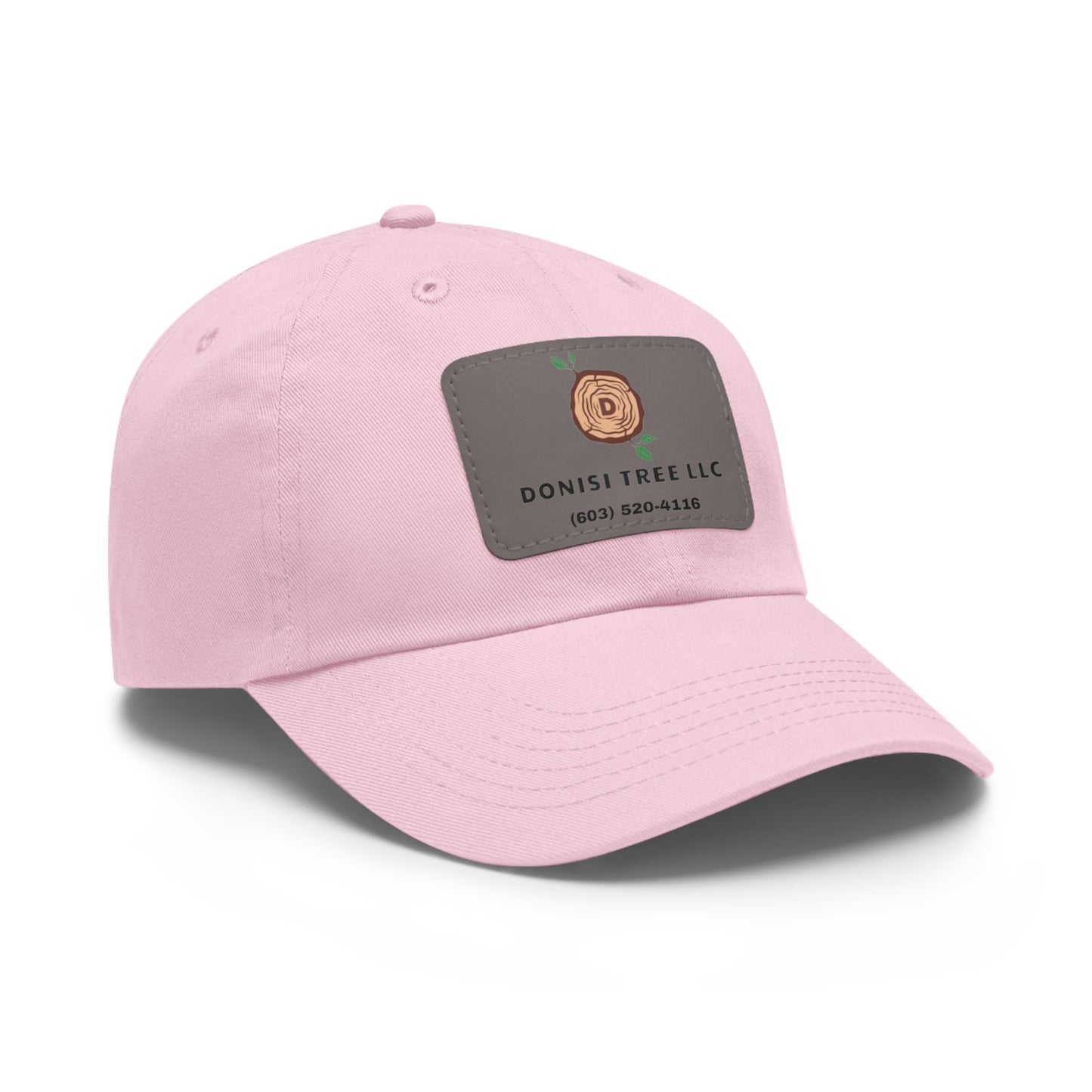Donisi LLC Dad Hat with Leather Patch (Rectangle)
