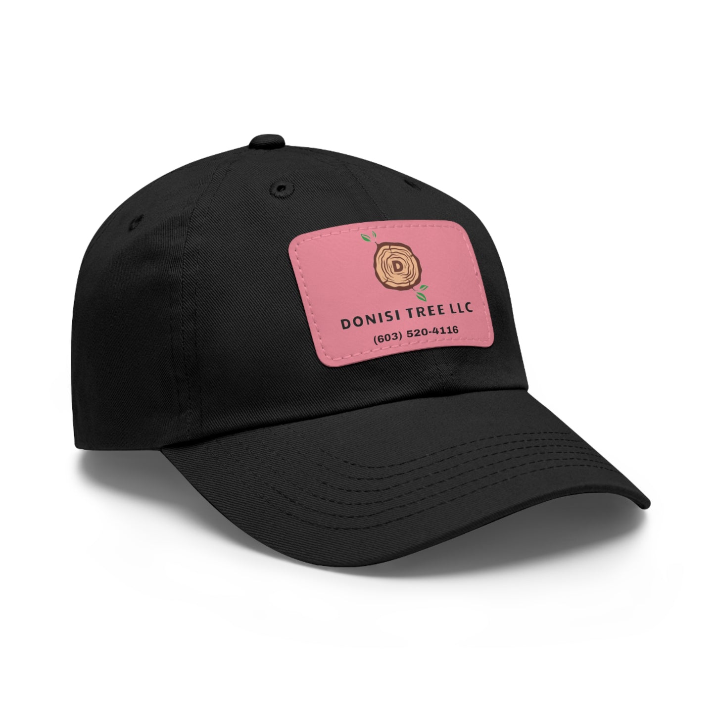 Donisi LLC Dad Hat with Leather Patch (Rectangle)