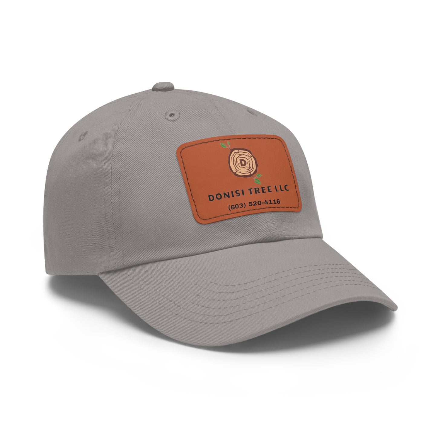 Donisi LLC Dad Hat with Leather Patch (Rectangle)