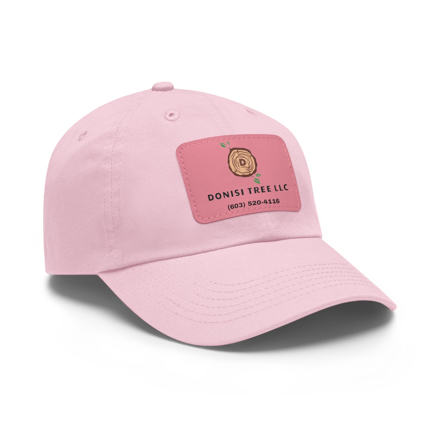 Donisi LLC Dad Hat with Leather Patch (Rectangle)