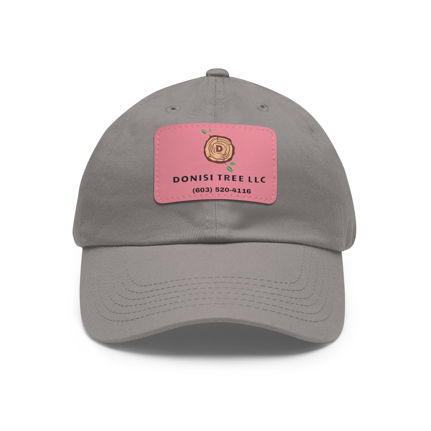 Donisi LLC Dad Hat with Leather Patch (Rectangle)