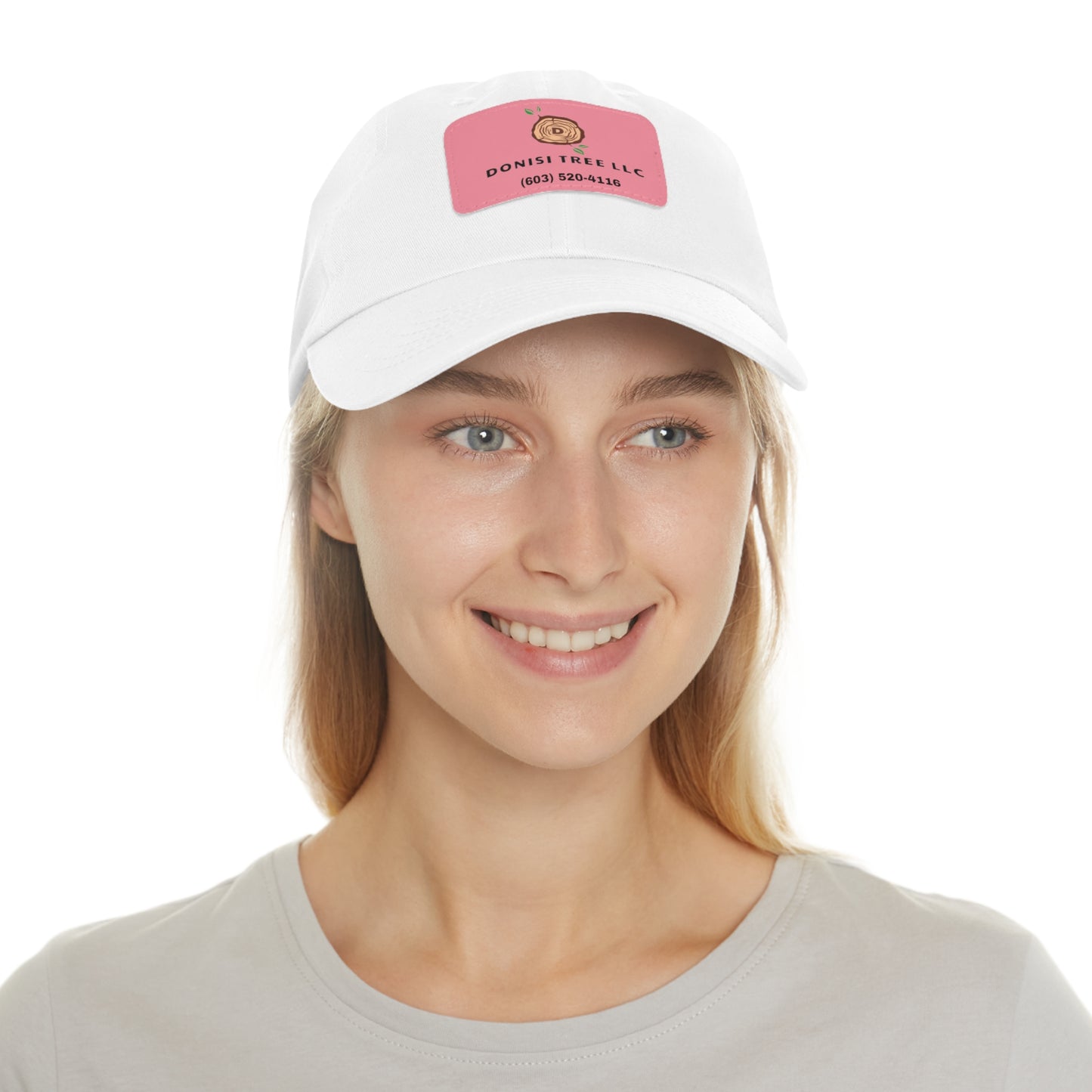 Donisi LLC Dad Hat with Leather Patch (Rectangle)