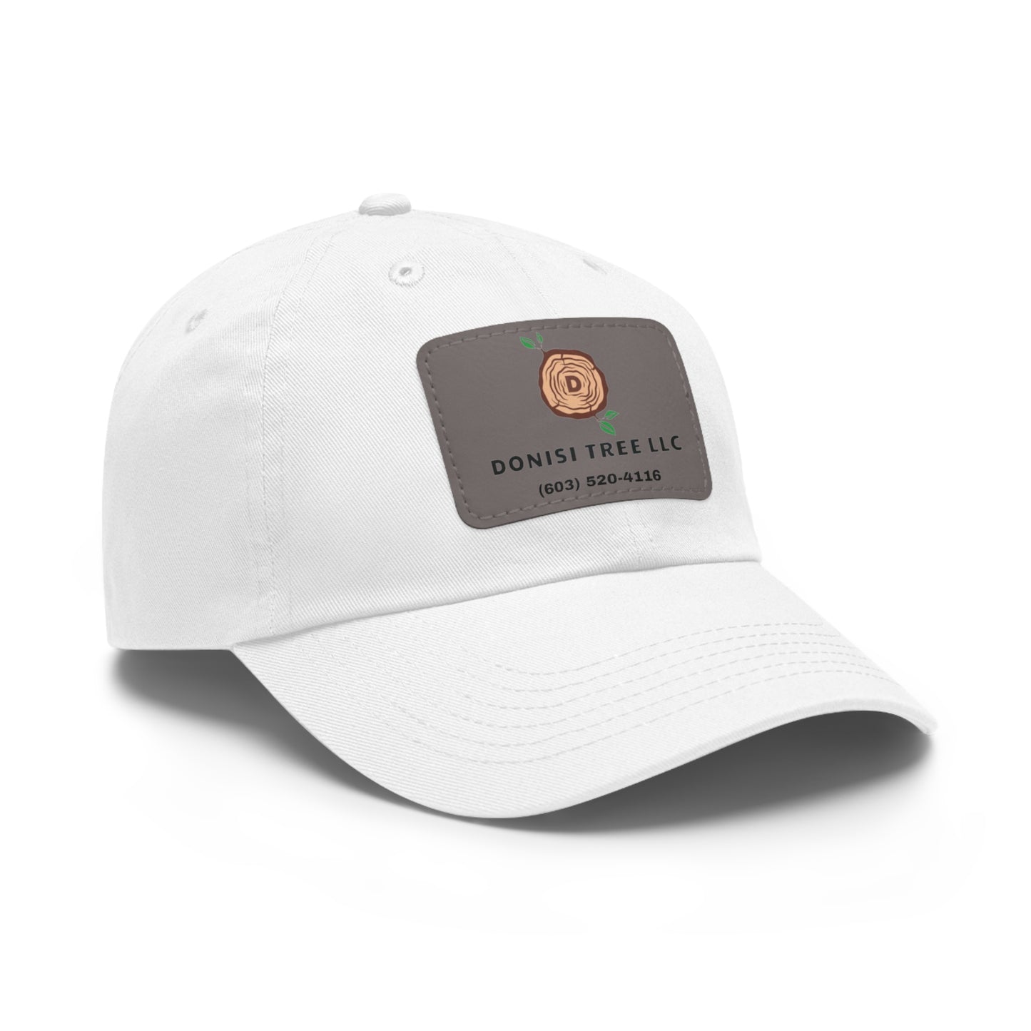 Donisi LLC Dad Hat with Leather Patch (Rectangle)