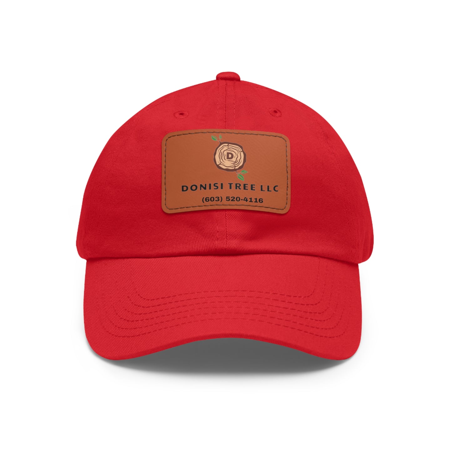 Donisi LLC Dad Hat with Leather Patch (Rectangle)