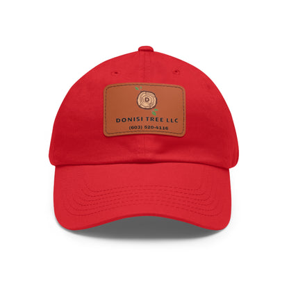 Donisi LLC Dad Hat with Leather Patch (Rectangle)