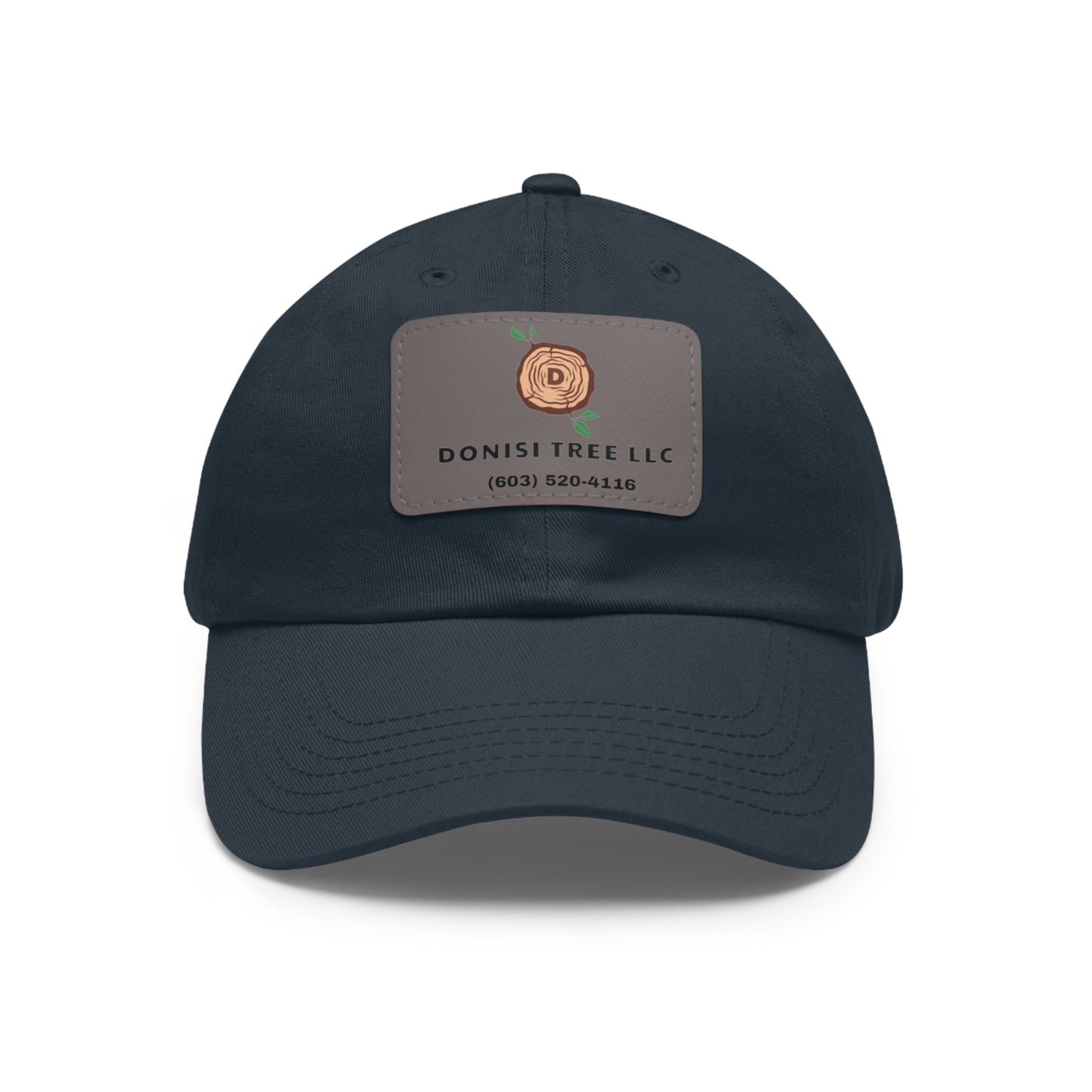 Donisi LLC Dad Hat with Leather Patch (Rectangle)