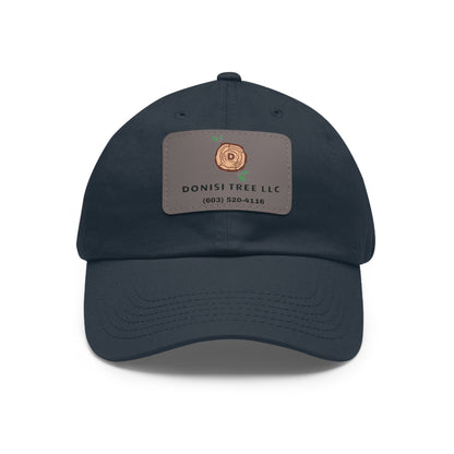 Donisi LLC Dad Hat with Leather Patch (Rectangle)