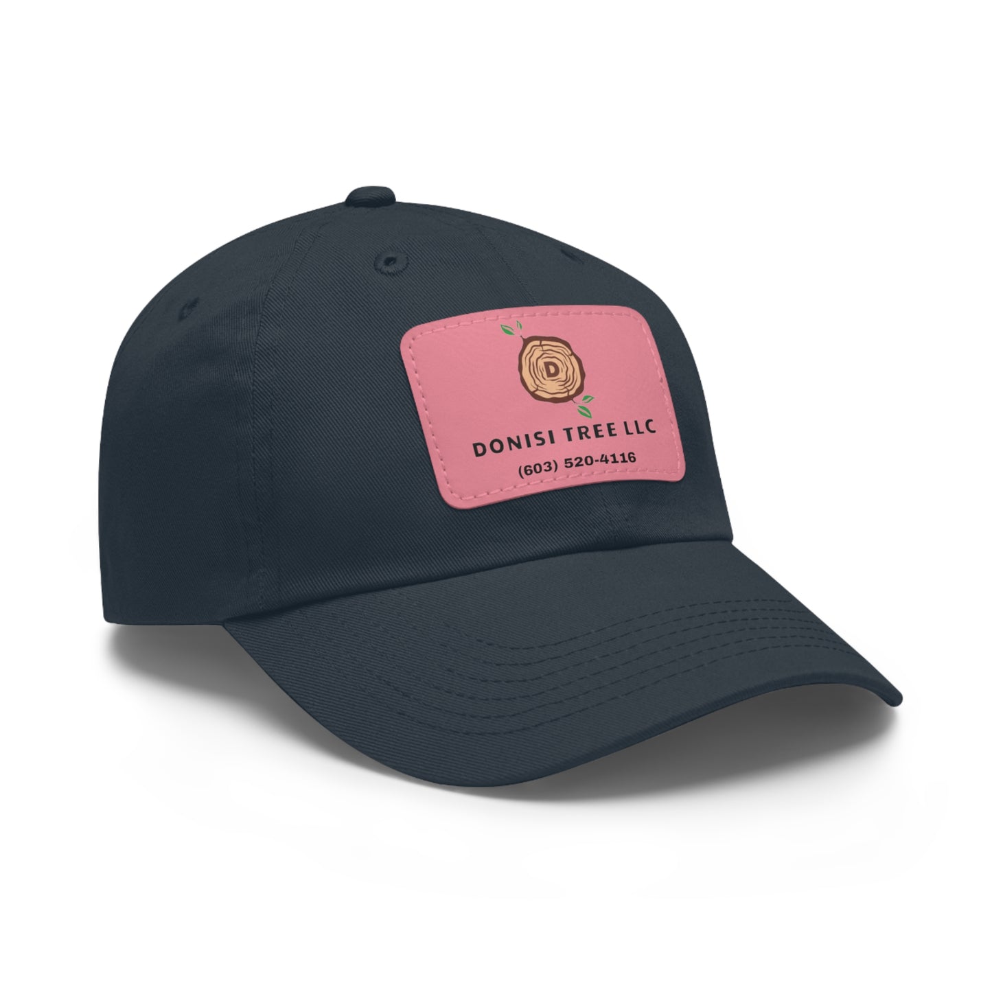 Donisi LLC Dad Hat with Leather Patch (Rectangle)