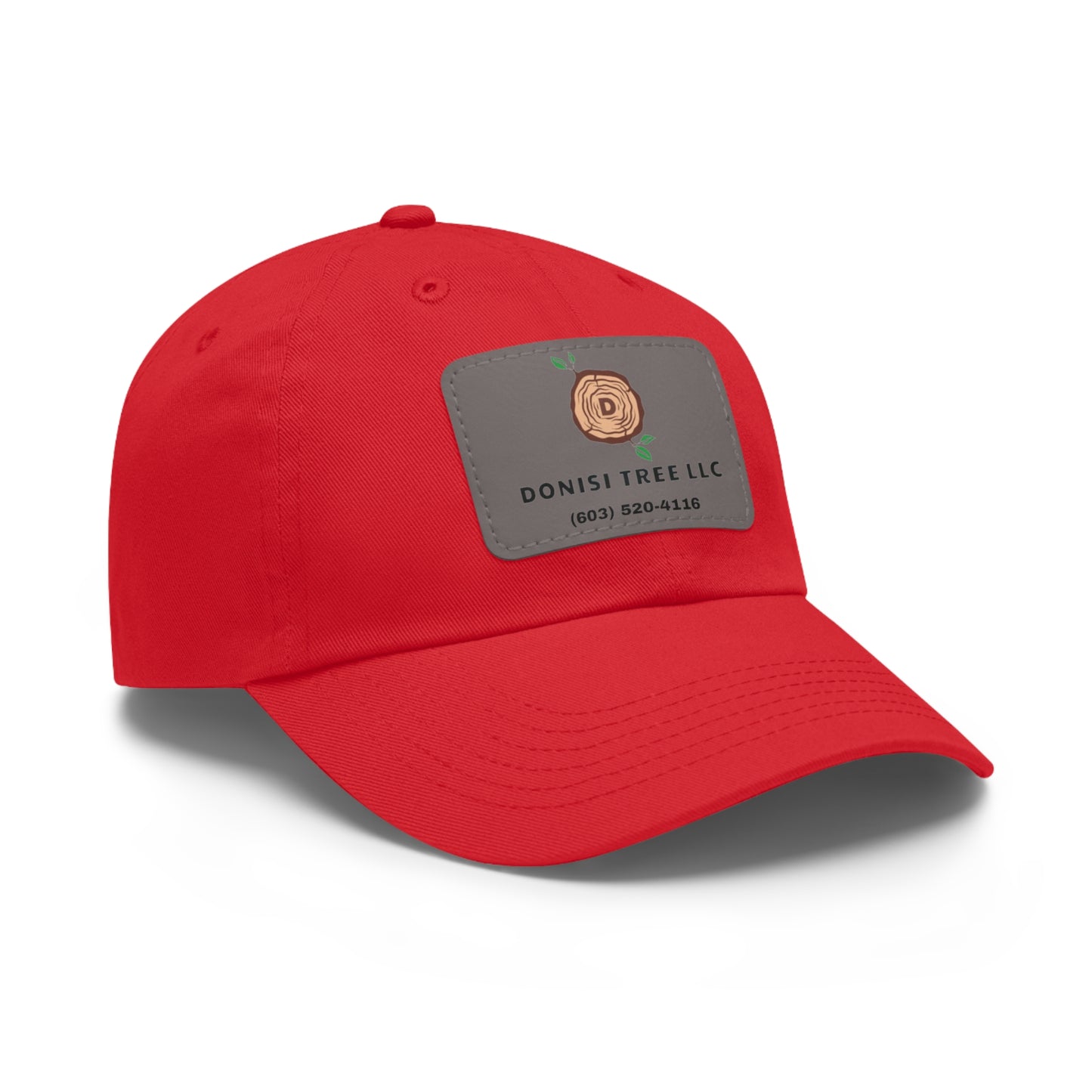 Donisi LLC Dad Hat with Leather Patch (Rectangle)