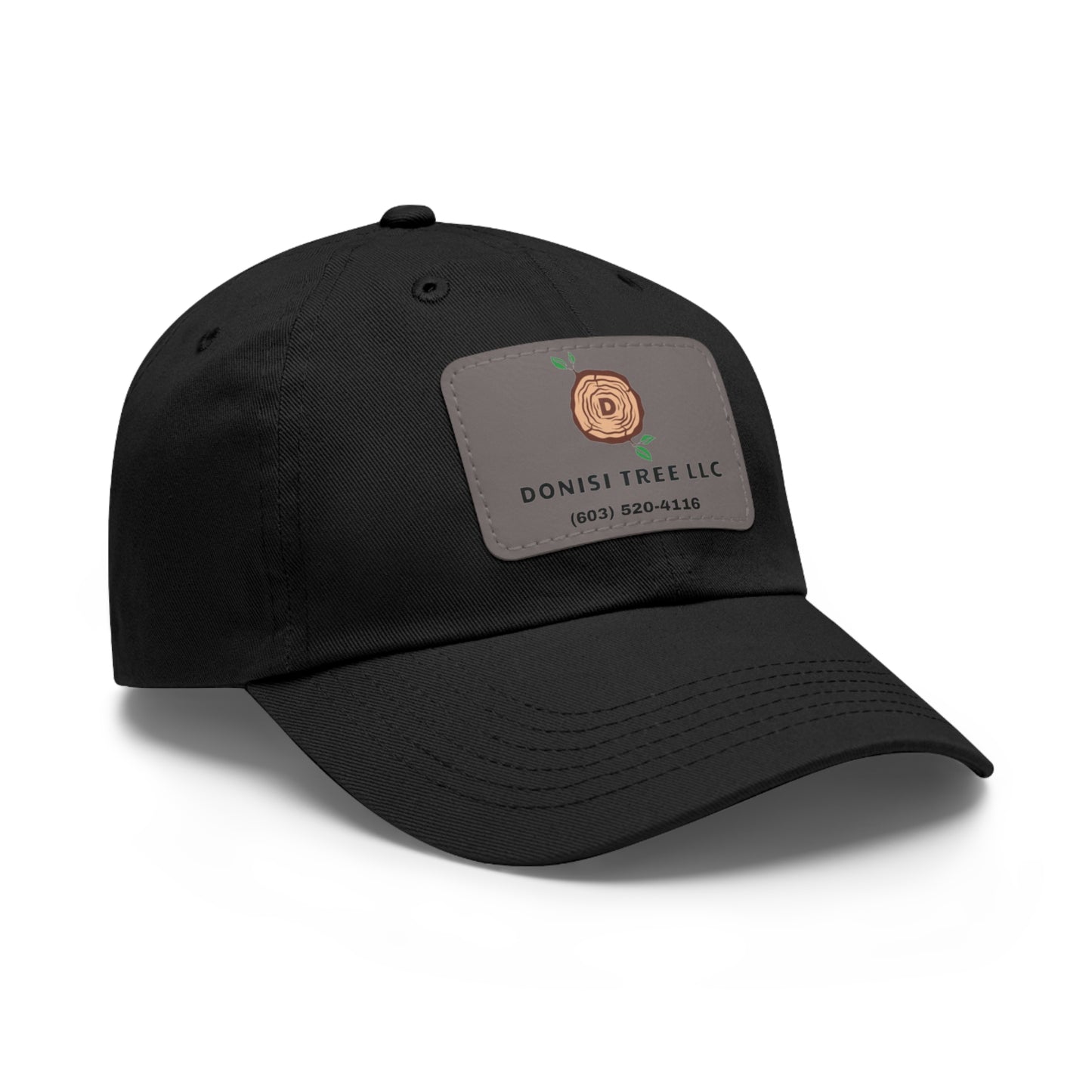 Donisi LLC Dad Hat with Leather Patch (Rectangle)
