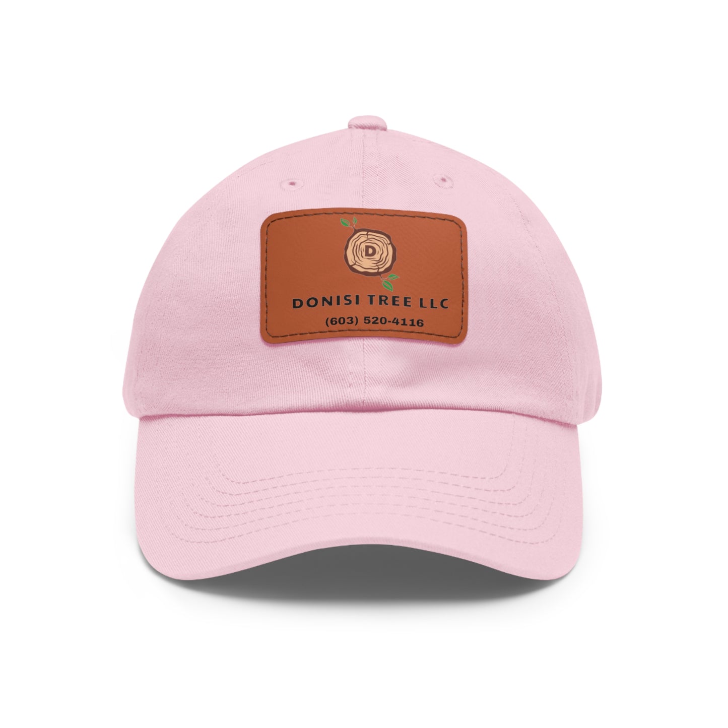 Donisi LLC Dad Hat with Leather Patch (Rectangle)
