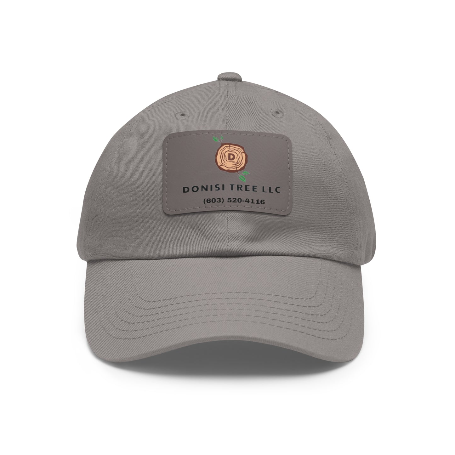 Donisi LLC Dad Hat with Leather Patch (Rectangle)