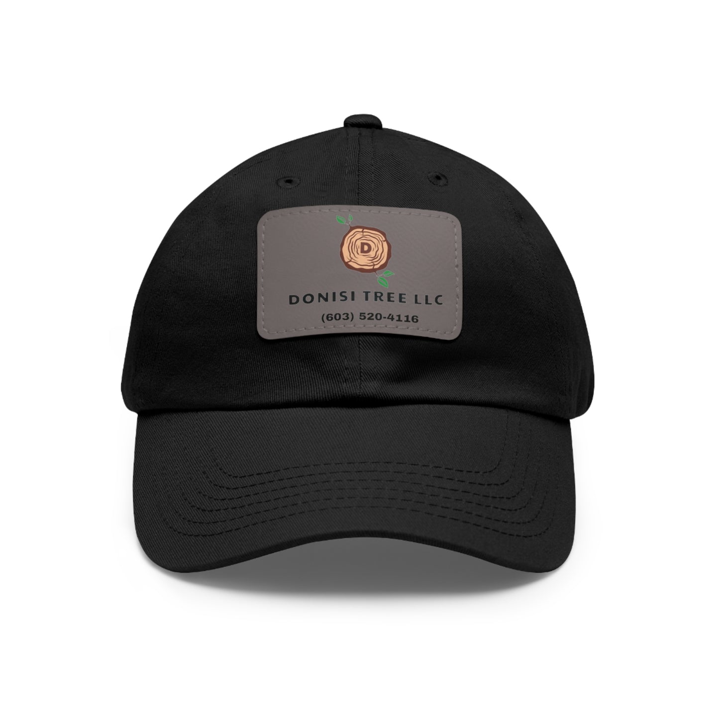 Donisi LLC Dad Hat with Leather Patch (Rectangle)