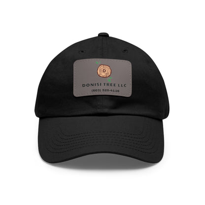 Donisi LLC Dad Hat with Leather Patch (Rectangle)