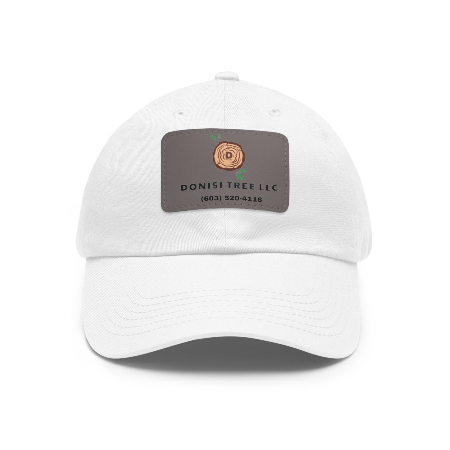 Donisi LLC Dad Hat with Leather Patch (Rectangle)
