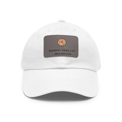 Donisi LLC Dad Hat with Leather Patch (Rectangle)