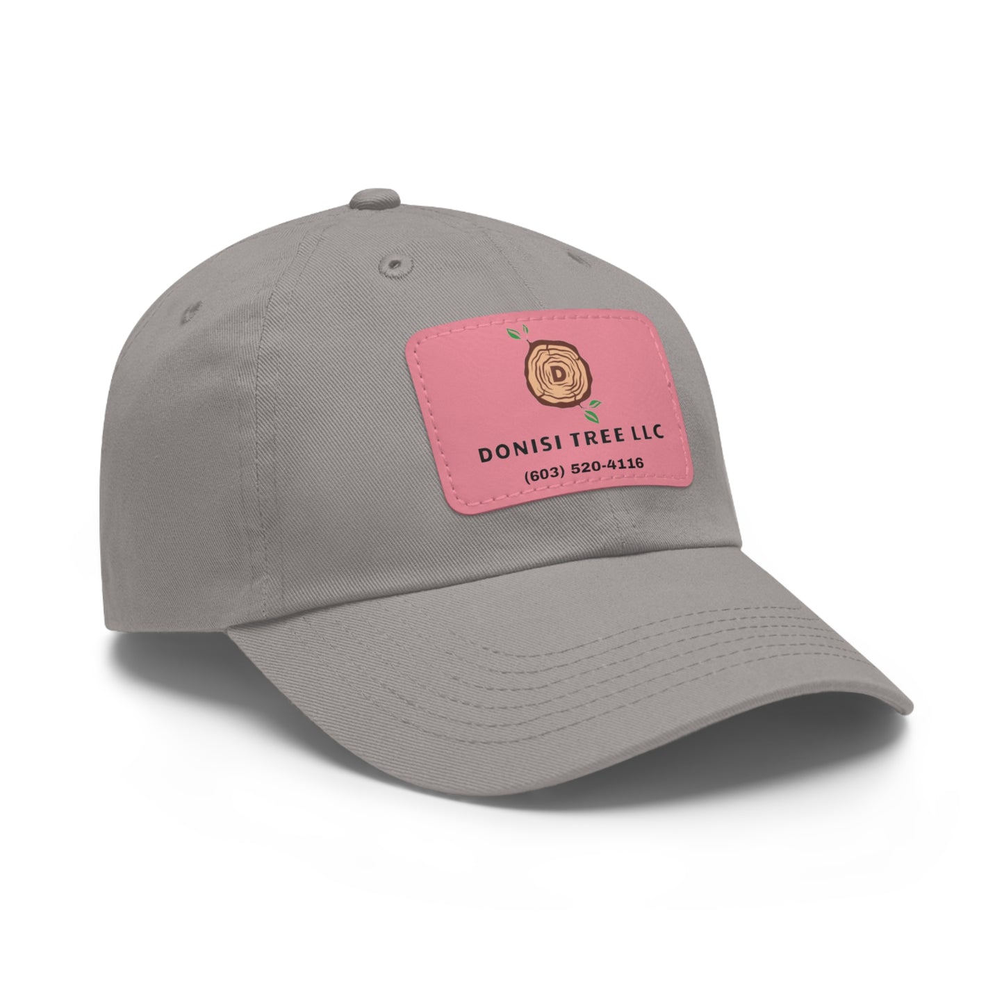 Donisi LLC Dad Hat with Leather Patch (Rectangle)