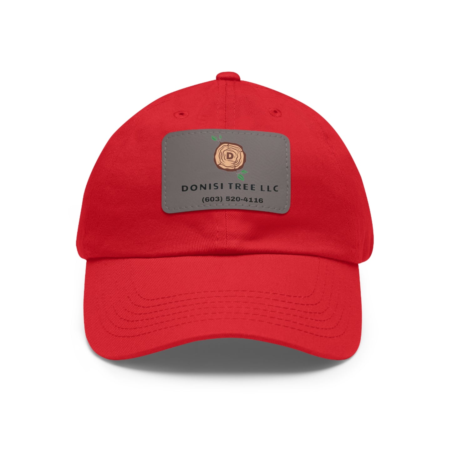 Donisi LLC Dad Hat with Leather Patch (Rectangle)
