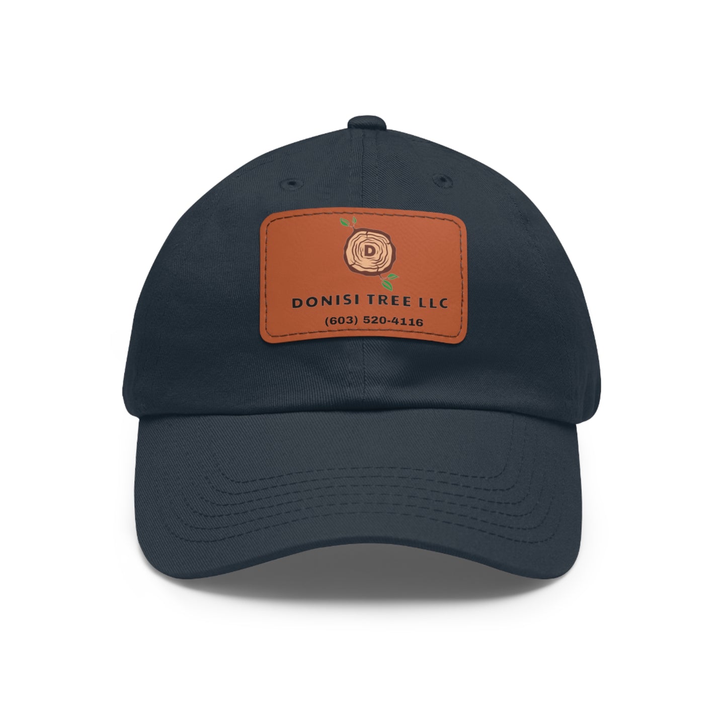 Donisi LLC Dad Hat with Leather Patch (Rectangle)