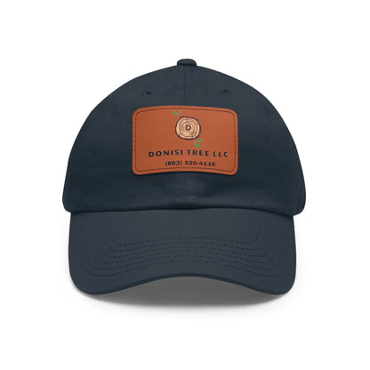 Donisi LLC Dad Hat with Leather Patch (Rectangle)