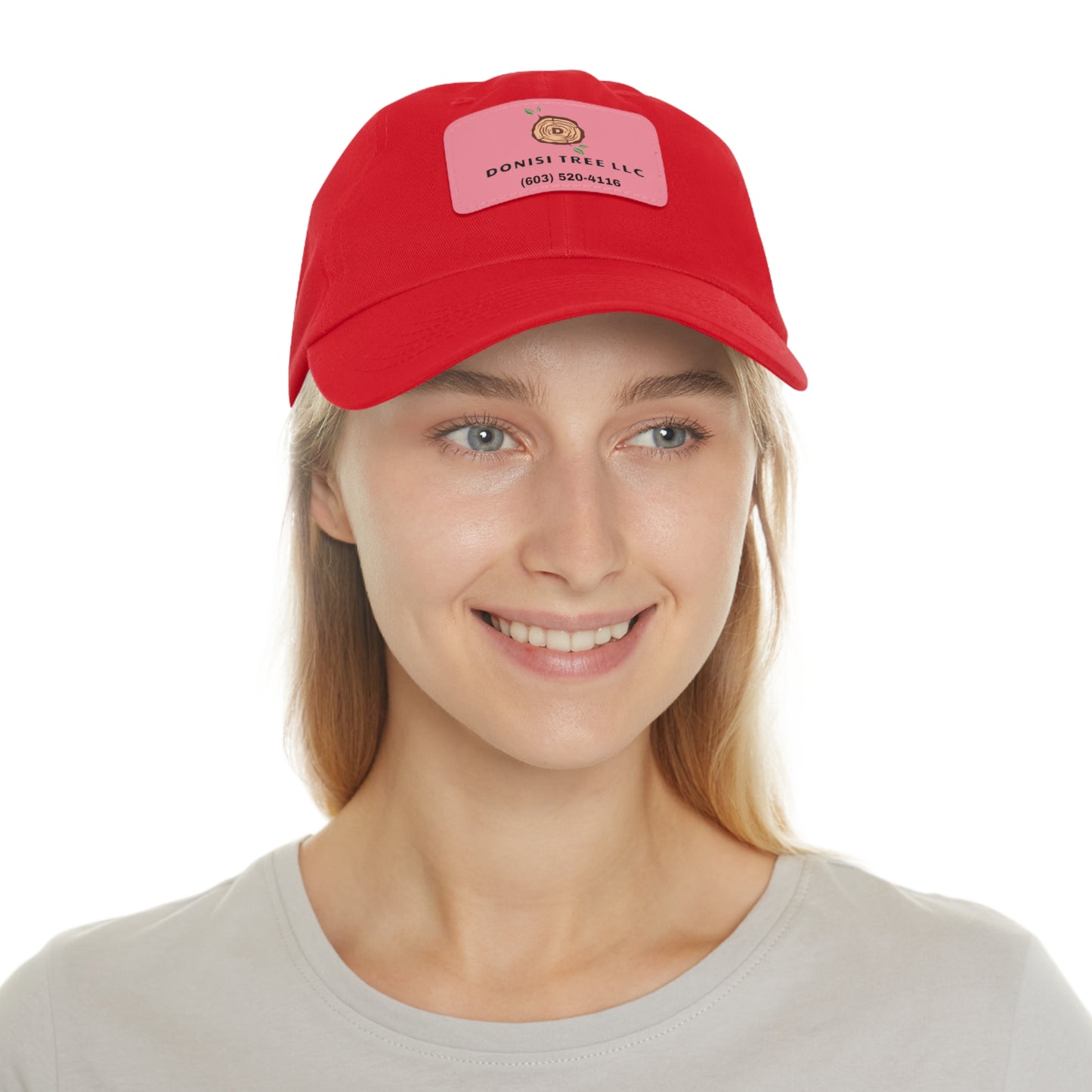 Donisi LLC Dad Hat with Leather Patch (Rectangle)