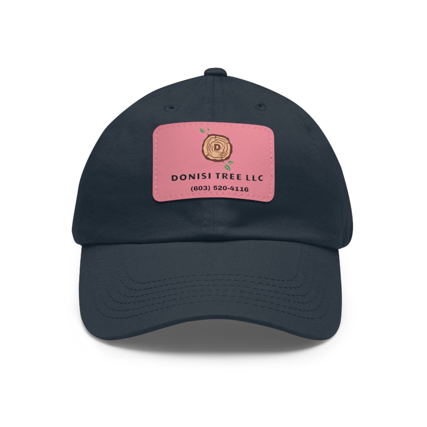 Donisi LLC Dad Hat with Leather Patch (Rectangle)