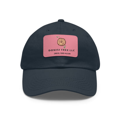 Donisi LLC Dad Hat with Leather Patch (Rectangle)
