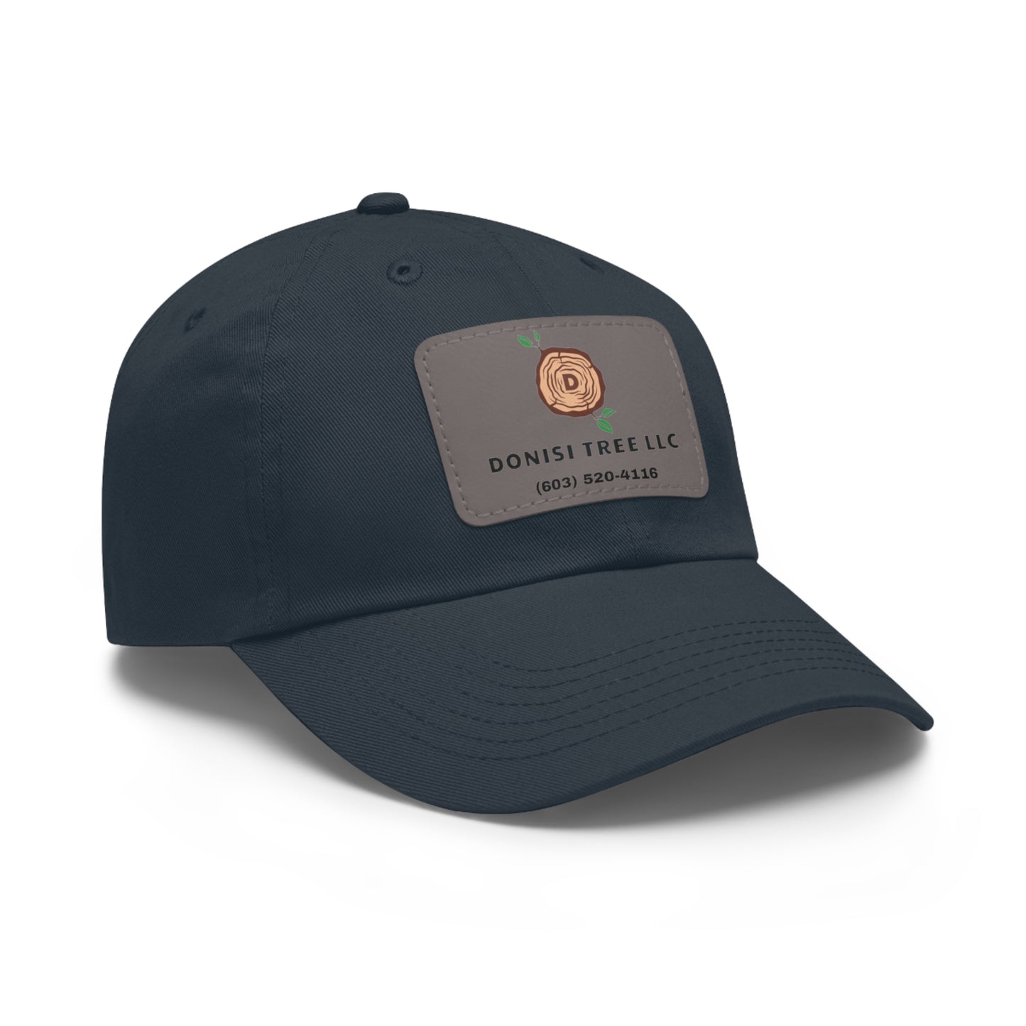 Donisi LLC Dad Hat with Leather Patch (Rectangle)