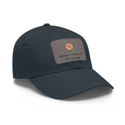 Donisi LLC Dad Hat with Leather Patch (Rectangle)