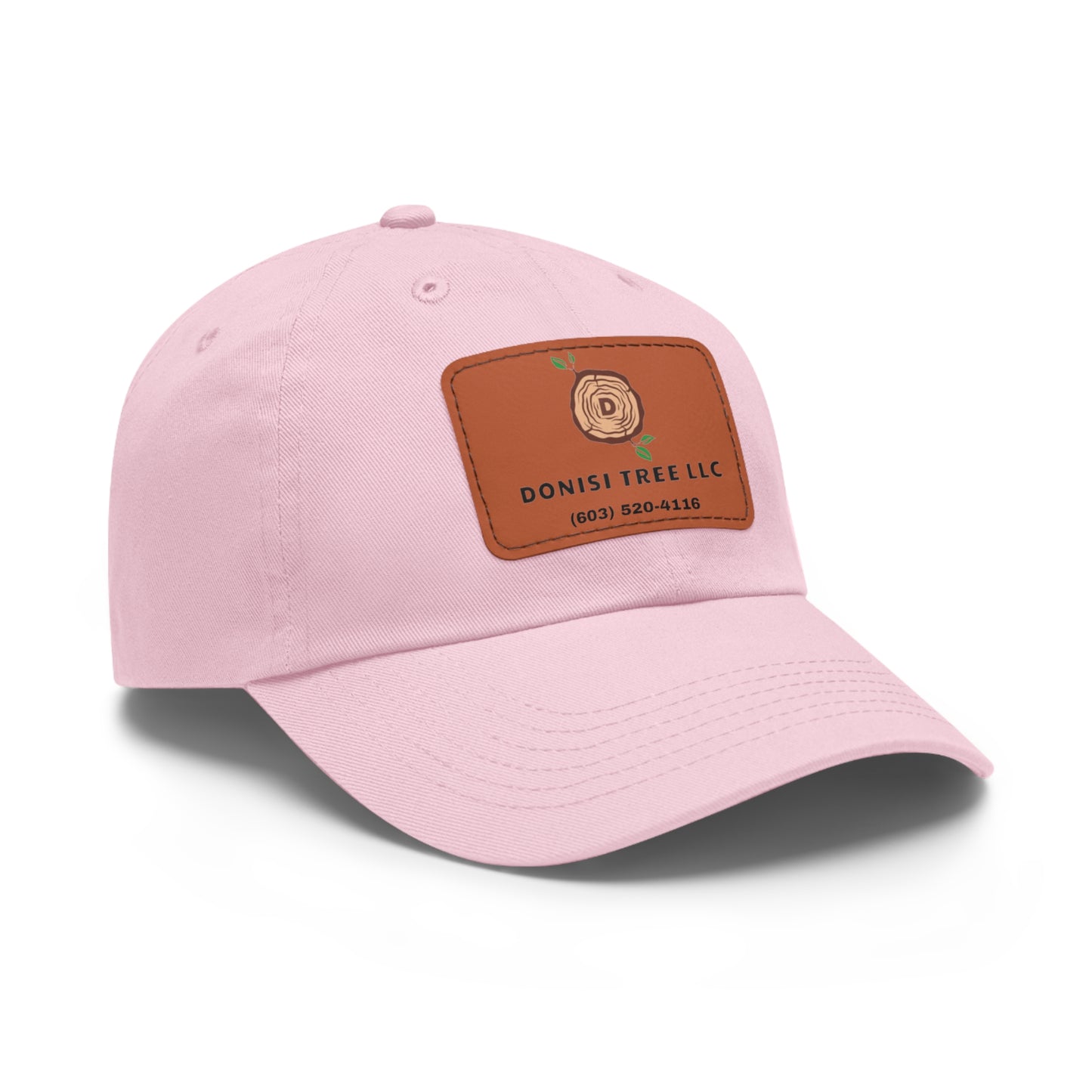 Donisi LLC Dad Hat with Leather Patch (Rectangle)